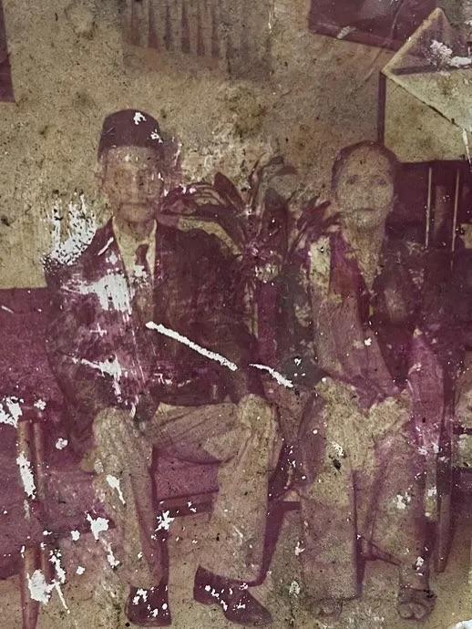 Original damaged photo — Before