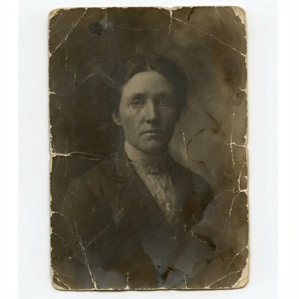 Original damaged photo — Before